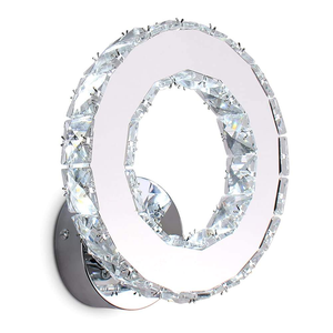 Lámpara de Pared <span class=keywords><strong>LED</strong></span> Moderna de Acero Inoxidable <span class=keywords><strong>con</strong></span> Cristal, Base E26, 10W, para Apartamento, Sala de Estar, Comedor, Pasillo, Escalera - Product Image 2