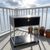 Mini-coffre de rangement moderne en acier inoxydable, facile à assembler et connectable, pour chambre et salle à manger, idéal pour lingerie et bijoux