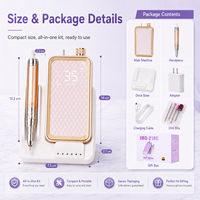 Yaqin professionnel Rechargeable rapide Dissipation thermique à faible bruit 48W 35000 tr/min perceuse à ongles électrique sans brosse