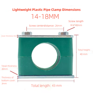 <span class=keywords><strong>Polypropylene</strong></span> đơn nặng nhiệm vụ stauff Kẹp Tấm cơ sở dài loạt nặng ống thủy lực kẹp geavy nhiệm vụ Ống kẹp DIN 3015 - Product Image 6