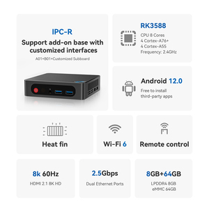 <span class=keywords><strong>Beelink</strong></span> IPC-R RK3588 8G 64G <span class=keywords><strong>Android</strong></span> 12 TV BOX DDR4 2.4G/5G WIFI B-T ATV Control Remoto por Voz Smart Set Top Box Actualización OTA Reproductor Multimedia - Product Image 6
