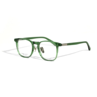 Montura cuadrada Gafas Acetato Marcos de anteojos ópticos Alta calidad 2025 Gafas de diseñador Hombres Monturas de anteojos de titanio