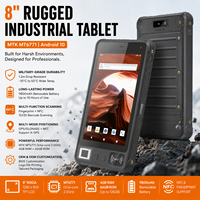 Tableta Android Resistente de Alto Rendimiento con Ocho Núcleos, Pantalla de 8 Pulgadas, GPS Multimodo, Escaneo de Códigos QR y NFC, Resistente al Agua y a Golpes para Uso Industrial