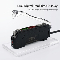Amplificateur à fibre optique à double affichage numérique 12-24V NPN PNP normalement ouvert normalement fermé 1000Hz pour les tests de semi-conducteurs