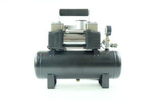 Pompe à pneu portable <span class=keywords><strong>avec</strong></span> <span class=keywords><strong>réservoir</strong></span> d'air Gonfleur de pneu en métal DC <span class=keywords><strong>12</strong></span> <span class=keywords><strong>volts</strong></span> <span class=keywords><strong>Compresseur</strong></span> d'air de voiture pour camion - Product Image 5