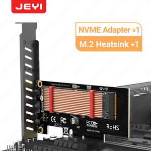 JEYI M2 NVME to PCIe Adapter Card with 64Gbps PCIe 40 X4 <strong>Expansion</strong> 64GB Desktop PC with SSD Heatsink Factory Wholesale OEM - Product Image 3