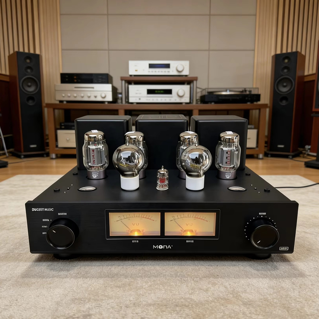 MONA 26 World-Class KT88 Single-Ended Tube Amplifier, 2.0 Channel HiFi Power Amp, All-Metal Construction for Audiophile