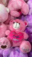 Ours en peluche coloré en forme de cœur LOVE, mignon, pour la Saint-Valentin, la fête des Mères, ours en peluche tie-dye, cadeau de fête
