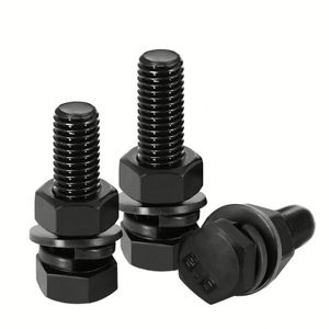 Vis à tête hexagonale creuse DIN912 M3 M4 M5 M6 M8 en acier inoxydable 304 A2 de grade 12.9, noire, pour bois - Product Image 1