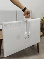 Écran portable intelligent VETO 32 pouces avec support détachable, 4K UHD, micro et caméra intégrés pour la maison, le bar, la salle de sport, la salle de jeux