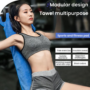 Serviettes de sport Logo personnalisé Vente en gros Lingettes de gym Équipement Absorption de la transpiration Multifonction Séchage rapide Microfibre tissée 40x95cm - Product Image 3