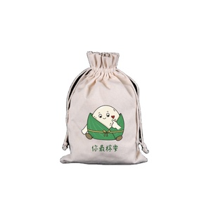 La mejor bolsa de bolsita de apariencia festiva personalizada Festival del barco del dragón chino Bolsa Zongzi Bolsita Bolsillo con cordón Origen de Vietnam - Product Image 1