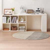 129555 Quanu Meuble de rangement moderne pour salon Bibliothèque Bureau Bibliothèque Combiné