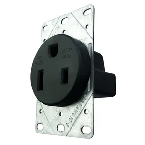 LUMEX 30/50A 250V 6-50R Industrial Flush Mounted Receptacle