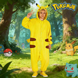 OEM Fabrieks Elektrische Muis Onesie Kostuum Getailleerd Cartoonfiguur Pyjama Cosplay Party Kleding CE CPC UKCA Volwassenen Gele Kostuum - Product Image 2