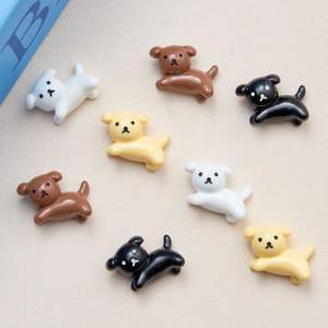 Nouveauté JC : Breloques en résine pour chien, forme irrégulière, quatre couleurs, mignonnes, pour DIY, pinces à cheveux, petits accessoires, coque de téléphone - Product Image 2