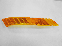 Reflector de reflejo de plástico amarillo y rojo de Venta caliente para camión de motocicleta Scooter