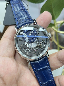 Série de montres classiques de luxe, montre mécanique multifonction, mouvement entièrement automatique, bracelet en cuir véritable, cadran à aiguilles, semaine - Product Image 5