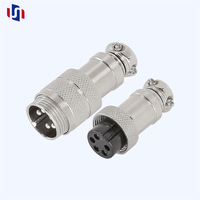 Connecteur d'aviation circulaire mâle droit inversé 5 broches GX16 RP 16 mm