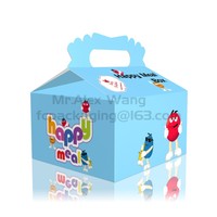 Boîte cadeau à poignée, faible MOQ, motif mignon, bonbons, chocolat, collation, dessert, gâteau, cadeau pour la fête des enfants