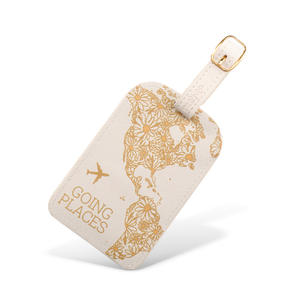 Porta passaporto all'ingrosso e Set di etichette per bagagli etichette per bagagli a sublimazione Blanks etichette per bagagli in pelle PU Logo personalizzato - Product Image 6