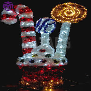 Luces Navideñas LED 3D con Diseño de Bastón de Caramelo, IP65 para Exteriores, 220v, Estilo Árbol, Regulables, Color Personalizable - Product Image 4