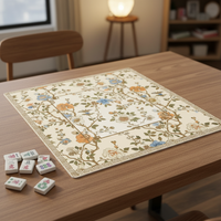 Tapis de table de mahjong pliable spécial transfrontalier Duolian en caoutchouc antidérapant insonorisant et anti-bruit, facile d'entretien, moderne