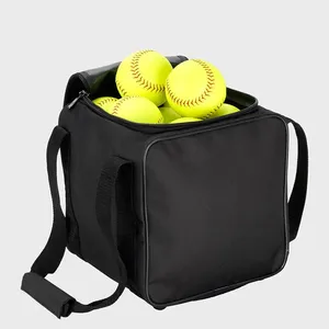बड़ा ज़िपर क्लोजर बेसबॉल क्यूब बॉल बैग उपकरण बैग बल्लेबाजी अभ्यास और टीम के उपयोग के लिए बिल्कुल सही