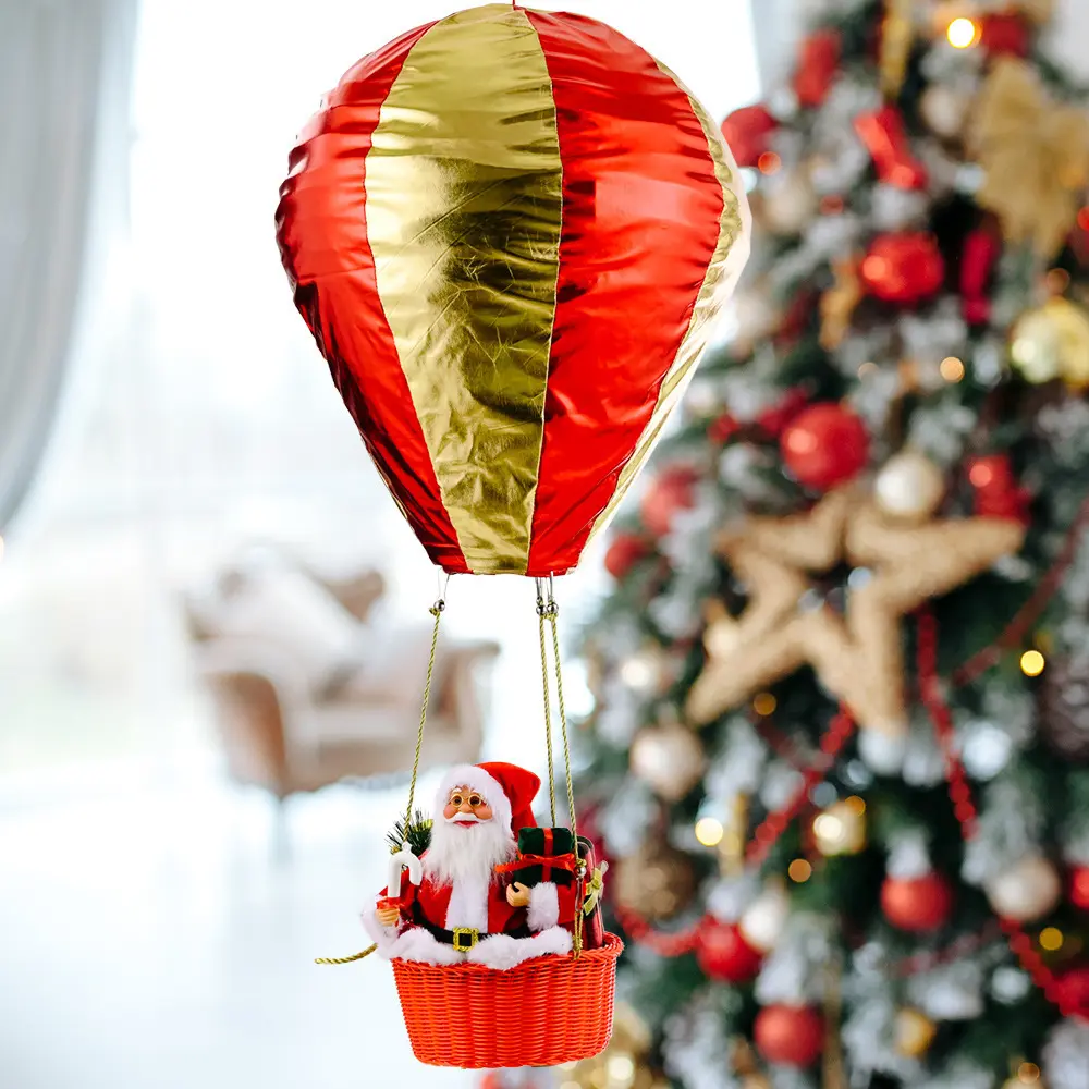 Other Christmas Decoration Ornaments Santa Claus Hot Air Balloon Ceiling Christmas Shopping Mall Hotel Atmosphere Ornaments