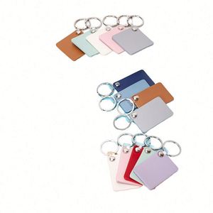 PU Leather Keychain Men Women Car Key <b>Ring</b> - Product Image 1