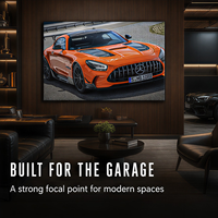 Affiche néon LED pour voiture, art mural, trois images de véhicules de performance pour garage, salle de jeux, bureau, salon, décoration intérieure moderne