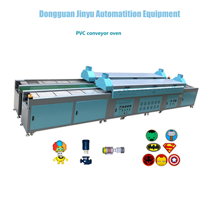 Machine automatique de thermoformage du plastique Séchage au four Pantoufle Sandale Tunnel de convoyeur Etiquette PVC Autocollant Chaussure Supérieure Machine Plastique - Product Image 6