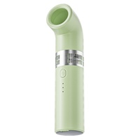 Ventilador portátil de mano sin aspas, potente entrada de aire, recargable por USB, mini ventilador de refrigeración para uso en exteriores, hogar y hoteles.