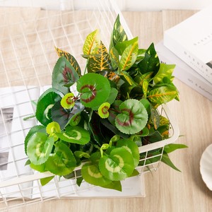 Lá Begonia Cây Mô Phỏng Trang Trí Hàng Rào Ngoài Trời Lá Cây Xanh Nhỏ Bán Sỉ - Product Image 2