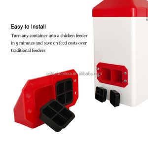 YYC Comederos DIY para Aves <span class=keywords><strong>de</strong></span> Corral y Codornices, para Jardín Trasero, con Portos <span class=keywords><strong>de</strong></span> Alimentación, tipo Cubo - Product Image 5