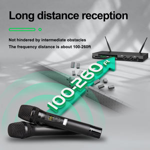 Micrófono Inalámbrico UHF Profesional OEM UK3 de Mano, Patrón Polar Cardioide, Construcción Metálica, para Conferencias, Escenarios y Karaoke - Product Image 2