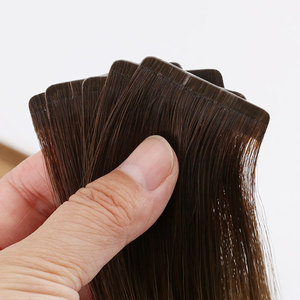 Extensions de <span class=keywords><strong>cheveux</strong></span> vierges européennes 100% naturelles à bandes adhésives invisibles, lisses, ondulées, avec mèches balayage, qualité salon, <span class=keywords><strong>cheveux</strong></span> humains de luxe - Product Image 5