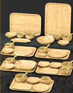 Assiettes plates en mélamine <span class=keywords><strong>imitation</strong></span> bambou pour buffet et restaurant, idéales pour la maison et la cuisine - Product Image 6