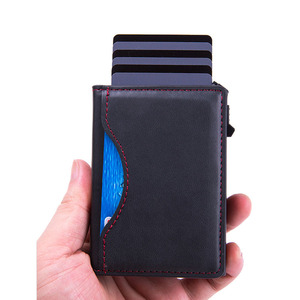 Minimalist PU Leather Magnetic Trifold <b>Wallet</b> Pop Up <b>Card</b> <b>Holder</b> RFID Blocking Slim Compact <b>for</b> iPhone 17 Pro Max 16 15 Series - Product Image 1