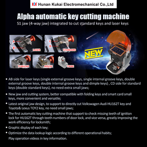 Máquina de Corte de Llaves <span class=keywords><strong>Kukai</strong></span> Alpha Pro, Suministros para Cerrajeros, Herramientas de Diagnóstico, Programador de Llaves de Auto - Product Image 6