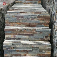 Revêtement mural en pierre naturelle pour extérieur et intérieur, carreaux de schiste pour usage extérieur, fourni directement par l'usine