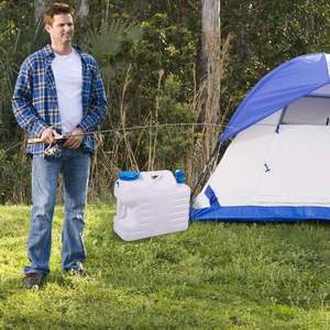 Recipiente de Água para <span class=keywords><strong>Camping</strong></span> ao Ar Livre com Torneira, Tanque de Armazenamento de Água Portátil para Caminhadas, Jarra de Água Plástica para Lavagem de Carros - Product Image 6