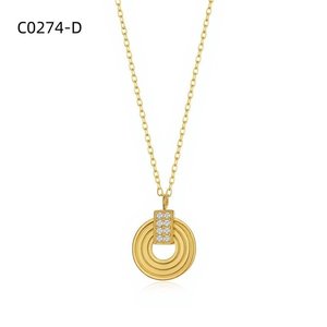 Collar de moda con circonita C0274 para mujer, joyería de alta calidad - Product Image 2