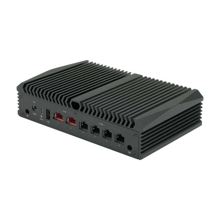 Firewall Switch Socket Qotom Q10922H6 Firewall Switch DDR5 N100 Processor 2*10Gbe and 4*2.5Gbe ...