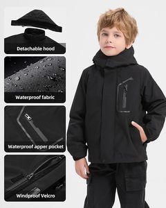Chaqueta Infantil Personalizada al <span class=keywords><strong>por</strong></span> Mayor con Logotipo, Chaqueta de una Sola Capa, Cortavientos, Impermeable, para Montañismo al Aire Libre - Product Image 5