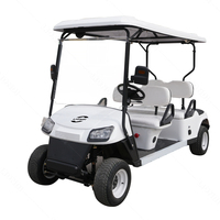Voiture de golf électrique de luxe à 4 roues motrices, 4 places, avec 2 haut-parleurs, fabriquée par LIONDI Construction Machinery Factory