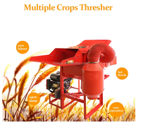 Batteuse à grains automatique fiable à essence pour usage domestique ferme nouvelles cultures blé soja millet composants de base moteur moteur