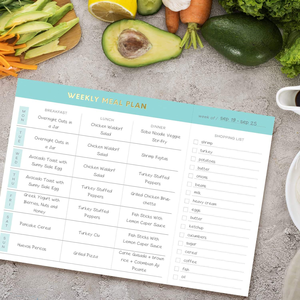 Planificateur de repas hebdomadaire personnalisé Myway 2026, liste d'épicerie, bloc-notes magnétique, cuir/PP écologique pour la perte de poids, dîner en famille - Product Image 5