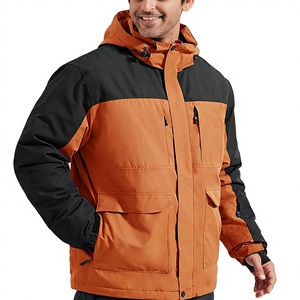 Combinaison de ski professionnelle sur mesure pour homme, imperméable, respirante, avec capuche, coutures entièrement thermosoudées, coupe-vent, grandes tailles, fermeture éclair 10 000 mm - Product Image 2