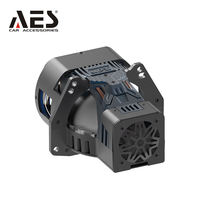 Lentille de projecteur AES UPS TIR Triple Laser Carré pour phare de voiture, projecteur de phare Hi/Lo 45W/90W, éclairage à coupe plate